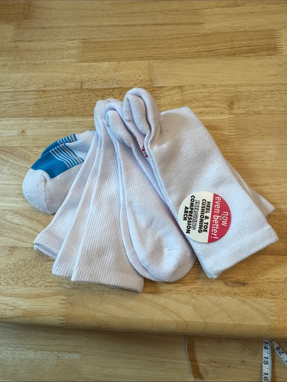 Ladies set of 4, White Crew Athletic Socks new